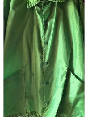 Vintage Men's Green Button-Front Jacket
